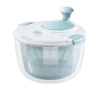 Salad Spinner, 5L Manual Fruits and Vegetables Washer Spinner for Kitchen Meal Prep, Easy Dewatering Bowl for Lettuce Greens Cleaning and Drying at Home Food Truck Healthy Eating Solution 25.2x2