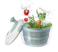Salad Spinner Bowl, Vegetable Fruit Washer, 5L Capacity Spinner with Manual Handle, Kitchen Dewatering Tool, Prep Accessory for Home, Food Truck, Meal Station, Cooking Routine