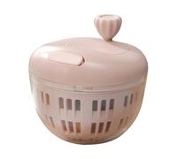 Salad Spinner - Efficient Produce Preparation | Vegetable & Fruit Dryer | 800ml Manual Washer With Non-Slip Base Colander | For Home Cooks Campers Picnickers Outdoor Kitchen Crisp Drying