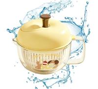 Salad Spinner - Shaped Fruit Cleaner | Hand Crank Vegetable Dehydrato