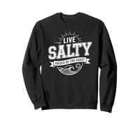 Salado en vivo criado por la costa Summer Vibes Beach Sudadera
