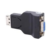 SALALIS Adaptador DisplayPort a VGA, Mecanismo de Bloqueo Seguro para Salida 1080P, Ideal para Ordenadores y Portátiles, 1 Pieza