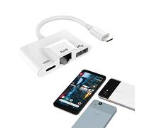 SALALIS Aplicabilidad del Convertidor del Adaptador USB a Ethernet para Conexión Estable de Discos Duros (Convertidor)
