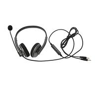 SALALIS Auriculares para Centro de Llamadas Diseño Elegante Cómoda Cancelación de Ruido para Servicio Al Cliente y Comunicación Empresarial Material ABS Liviano (Doble de 3,5 mm.)