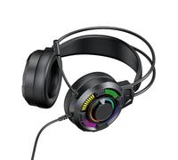 SALALIS Auriculares para Juegos RGB con Comodidad Liviana, Sonido Envolvente 7.1 y Controladores de 50 Mm para Juegos de PC, Diseño para Colocar sobre Las Orejas