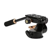 SALALIS Cabezal de Trípode con Amortiguación de Aleación de Aluminio para Cámaras DSLR con de Barra Panorámica, Ajustable en 3 Direcciones, Soporta 6 KG, Ideal para Videografía