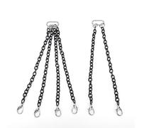 SALALIS Cadena de Remolque de Metal con Gancho de Remolque, Diseño Duradero y Liviano, Ideal para Modelos de Grúa RC 1/50, 2 Unidades, Construcción de Metal (12CM)