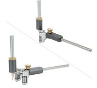 SALALIS Calibre de Trazado para Carpintería, Herramienta de Marcado Multifunción 2 en 1 para Madera y Diversos Materiales, 0-120mm