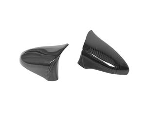 SALALIS Carcasa de Espejo Retrovisor de Ala de Puerta con Patrón de Fibra de Carbono Duradera, Fácil de Instalar para IS200 250 300 350 2014-2020, 2 Piezas de Cubierta de Espejo Exterior de Automóvil