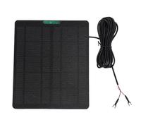 SALALIS Cargador de Panel Solar ETFE de 10 W para Ring Video Doorbell 3 Plus, Seguridad Exterior de Alta Eficiencia (Negra)