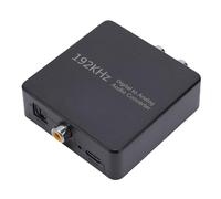 SALALIS Convertidor de Audio Digital a Analógico Coaxial óptico SPDIF Interfaz AV Amplificador de Potencia de Altavoz de TV Estéreo Izquierdo Derecho para Sistemas de Cine en Casa, Material ABS