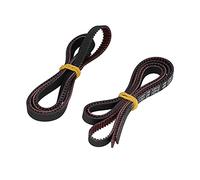 SALALIS Correa de Goma Open Timing 2GT 6mm, Duradera Y Elástica, Perfecta para Accesorios de Impresoras 3D, Incluye 2 Unidades para Ejes X e Y