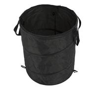 SALALIS Cubo de Basura Plegable Portátil de 37L para Acampada, Cubo de Basura Plegable Impermeable para Jardín de Picnic Al Aire Libre (Negra)