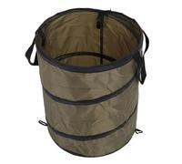 SALALIS Cubo de Basura Plegable Portátil de 37L para Acampada, Cubo de Basura Plegable Impermeable para Jardín de Picnic Al Aire Libre (verde oscuro)