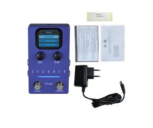 SALALIS FLAMMA Pedal de Efectos de Guitarra Rítmica Dinámica con 121 Ranuras para Batería 11 Estilos Indicadores LED de Ritmos Personalizables para Uso en Estudio (Enchufe europeo)