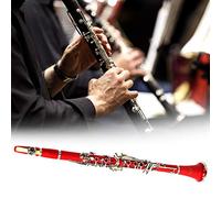 SALALIS Kit de Clarinete con Tubo de Baquelita Premium BB, Clarinete de 17 Teclas con Botones Niquelados a Prueba de Oxidación para Entusiastas de la Música (SALALISmle76hp1i9-02)