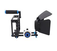 SALALIS Kit de Equipo de Jaula de Vídeo para Cámara DSLR de Aluminio con Enfoque de Seguimiento para Realización de Películas, Diseño Ergonómico, Ligero 2080g