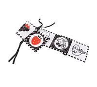 SALALIS Libro de Juguete de Tela Suave en Blanco y Negro de Alto Contraste para el Desarrollo Visual del bebé, Entrenamiento de la Capacidad de Agarre y Cognición de Artículos, Portátil para Uso