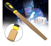 SALALIS Limas de Diamante Soldadas de 12 ", Escofina Plana para Afilar y Moler Metales Duros, Herramientas Manuales para Carpinteros y Talladores de Plástico (20,3 cm/8 pulgadas)