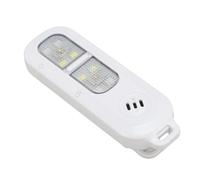 SALALIS Llavero con Alarma de Seguridad, Luz de Defensa de Emergencia de 130dB, Resistente Al Agua para Correr y Montar en Bicicleta de Noche (Blanca)