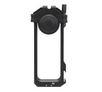 SALALIS Marco Protector de Cámara de Metal con Cubierta de Lente de Silicona - Jaula de Aluminio Duradera para Cámara de Acción Panorámica X4 - Fácil Instalación para Entusiastas de la Aventura