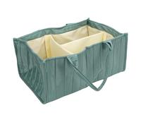 SALALIS Organizador Cambiador Organizador Plegable para Pañales de bebé para Guardería y Viajes con Asas Fáciles de Transportar (Verde claro)