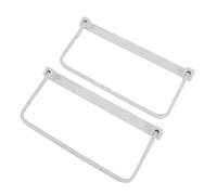 SALALIS Par de Estantes Plegables para Zapatos RV, Estante Colgante para Almacenamiento de Zapatos para Remolque de Viaje, Yate, Aleación de Aluminio (Blanco)