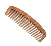 SALALIS Peine de Madera para Prevenir el Encrespamiento Peine de Madera Antiestático para Cabello y Barba para Todo Tipo de Cabello 2 Piezas Universal Portátil