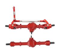 SALALIS Reemplazo del Eje Trasero Delantero del Engranaje de Metal para el Coche D90 D91 D96 D99S RC, Construcción de Metal, Fácil de Instalar, para Entusiastas de RC (Roja)