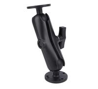 SALALIS Soporte de Brazo de Doble Zócalo Duradero, Estándar Industrial VESA, Zócalo de Bola Doble de Metal Ajustable para Vehículos de Ingeniería, 1 Unidad