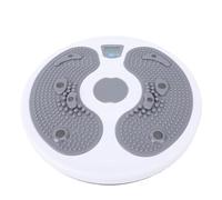 SALALIS Tabla de Torsión de Abdominales con Contador Digital, Disco de Torsión de Cintura Eficaz para Ejercicios en el Hogar y Reflexología Podal, Diseño de PP de (Gris)