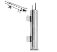 SALALIS Tanque de Desbordamiento del Radiador de Acero Inoxidable para una Mejor Disipación del Calor, Depósito de Desbordamiento Universal para Hot Rods y Motores Clásicos, 2 X 10 Pulgadas