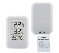 SALALIS Termómetro Digital para Interiores y Exteriores, Monitoreo de Datos de Alta Precisión para el Hogar, Monitor Inalámbrico de Temperatura y Humedad