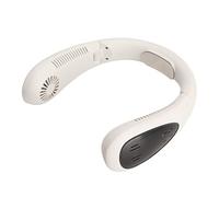 SALALIS Ventilador de Cuello sin Aspas, Ventilador Portátil Recargable, Salida de Aire de 360 grados para Deportes Al Aire Libre, Blanco