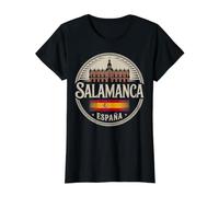 Salamanca España City Travel España Aventura Camiseta gráfica económica, Mujer, Negro, S