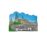 Salamanca España Imán para nevera 3D, recuerdo de viaje, decoración de nevera, calcomanía magnética para decoración de nevera, colección Craft