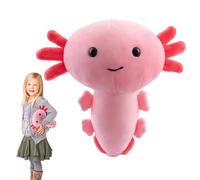 Salamander Plush Toy - Soft Axolotl plushiess, Cute Stuffed Pillow | Birthday Gift for Kids, Valentine’s Day Present, Cozy Blue Pink Dolls, Adorable Cuddle Toy, Kids Room Decor and Playtime Fun