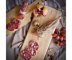 Salami italiano Emiliano y Strolghino Salami de Culatello - Made in Italy - EMILIA FOOD LOVE - Selected with Love in Italy - Salame emiliano e Strolghino di Culatello Selezionati