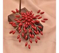 SALAN Broche De Resina De Coral De Arroz Magro Hecho A Mano Chapado En Oro De 18 Quilates para Mujeres Y Niñas, Regalos De Fiesta De Boda, Regalos De Lujo