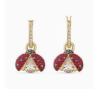 SALAN Joyería De Moda New Ladybug Pendientes Perforados Dorado Lindo Rojo Decorativo Cristal Romántico Regalo para Las Mujeres
