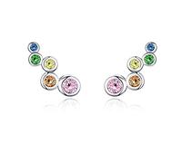 SALAN Pendientes De Moda para Mujer, Elemento Geométrico, Joyería De Plata De Ley 925, Regalo De Fiesta De Compromiso, Pendiente Largo De Circonita Brillante, Nuevo