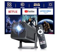 Salange Mini proyector 4K compatible con Android 11, Smart Projector Portable 5G WiFi 6 BT 5.3, Mini Proyector Full HD 1080P Auto Keystone,Pequeño Teléfono Móvil Beamer Home Cinema Exterior Negro