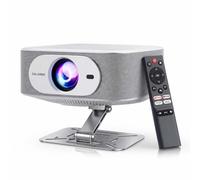 Salange Proyector inteligente compatible con Netflix, proyector nativo 1080P 4K, 450 lúmenes ANSI, WiFi y Bluetooth, soporte para Keystone/enfoque automático eléctrico, proyector de película aérea
