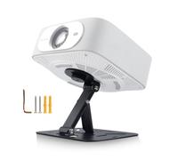 Salange Soporte Proyector de Pared Multifuncional, Ajustable 360°, Apto para Proyectores con Conector de Rosca de 1/4 Pulgadas, Soporte Universal para Proyector, Negro