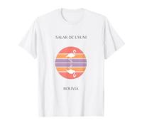 Salar de Uyuni Bolivia Flamingo Atardecer Camiseta