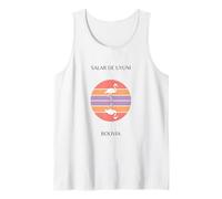 Salar de Uyuni Bolivia Flamingo Atardecer Camiseta sin Mangas