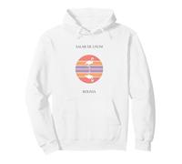 Salar de Uyuni Bolivia Flamingo Atardecer Sudadera con Capucha