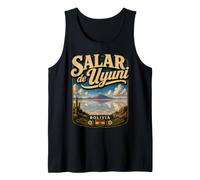 Salar de Uyuni Bolivia Vacaciones Vintage Salar Viajes Camiseta sin Mangas