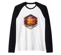 Salar de Uyuni: Salar de Bolivia Flamenco y Cactus Camiseta Manga Raglan