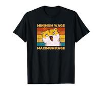 Salario mínimo Hámster de ataque de rabia máxima Camiseta